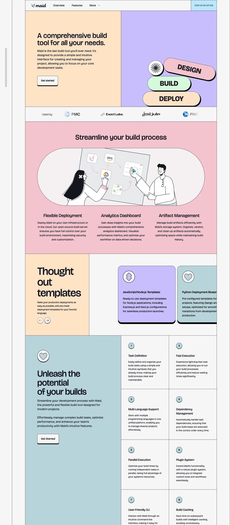 Screenshot 2 of Maid (Example undefined Developer Tools Website)
