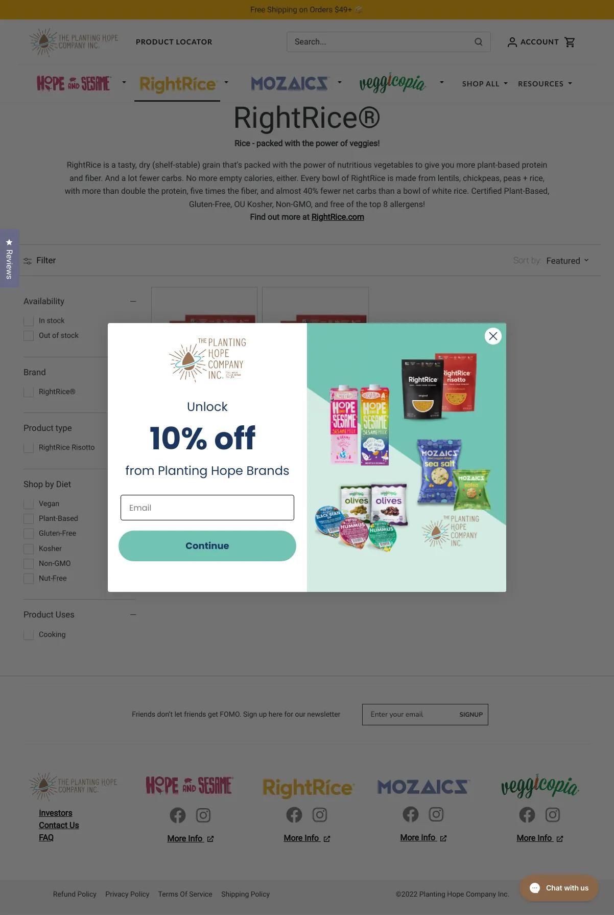 Screenshot 3 of RightRice (Example Shopify Food and Beverage Website)