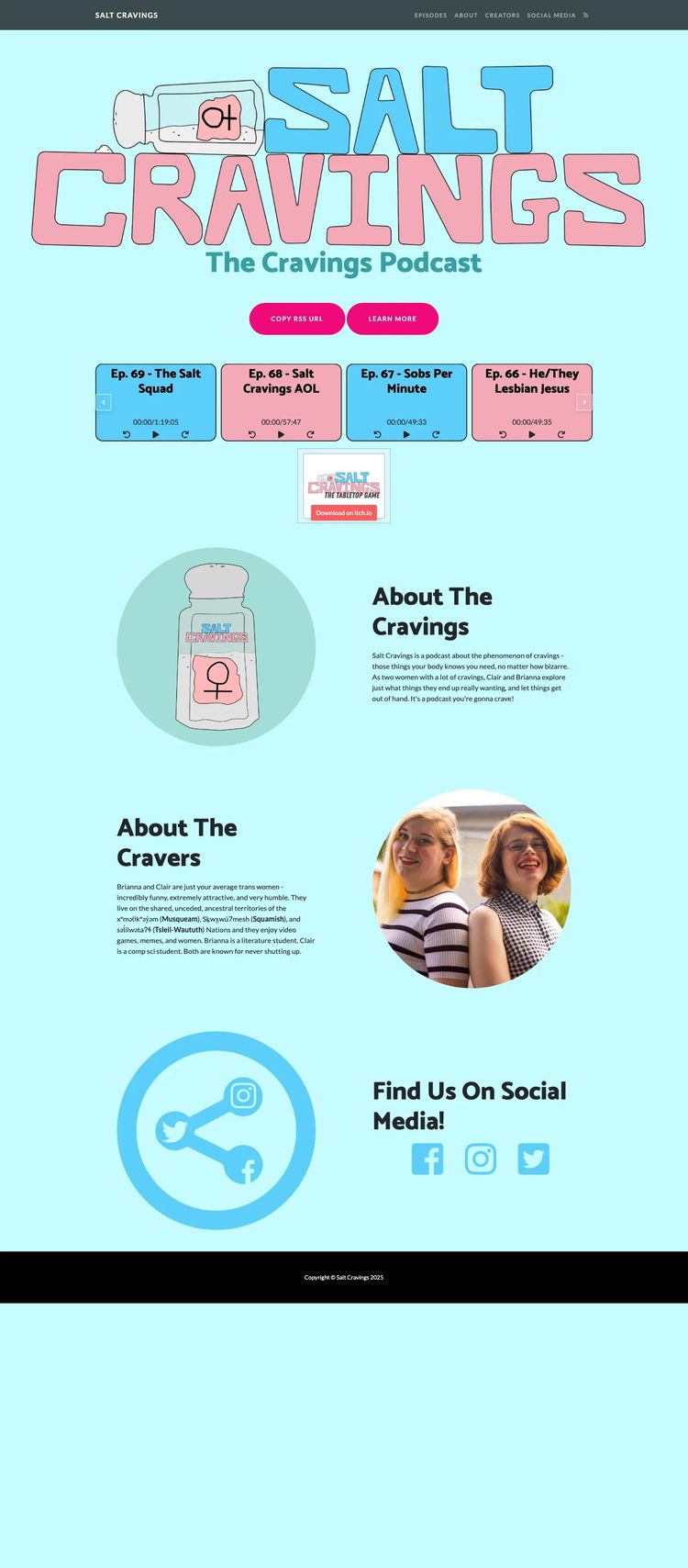 Screenshot 2 of Salt Cravings (Example undefined Podcast Website)