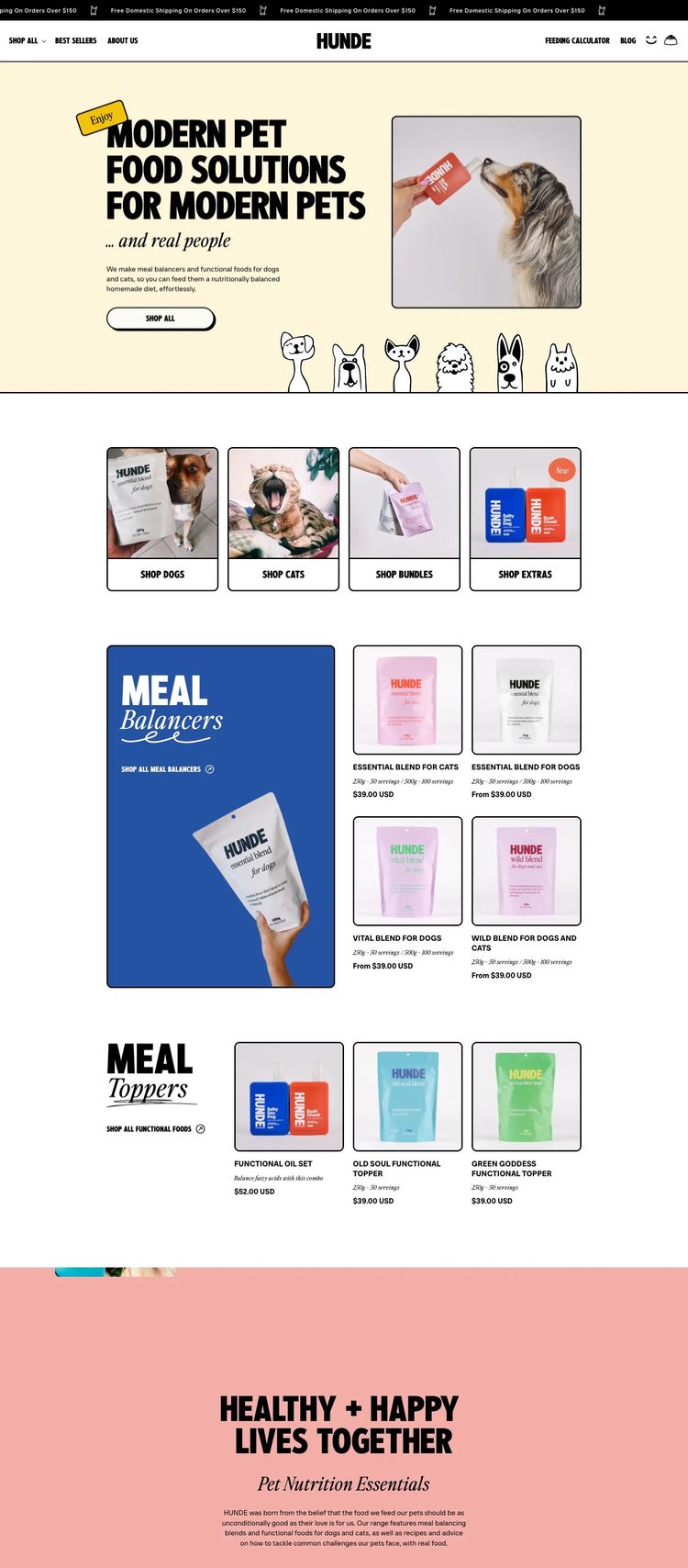 Screenshot 2 of Hunde (Example Shopify Pet Services Website)