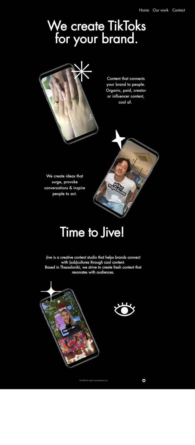 Screenshot 2 of Jive (Example Wix TikTok Agency Website)
