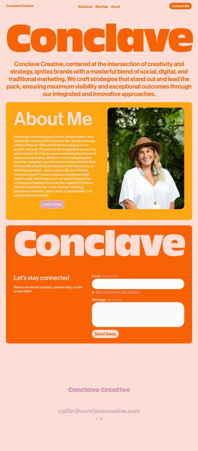 Screenshot 2 of Conclave Creative (Example Squarespace Marketing Agency Website)