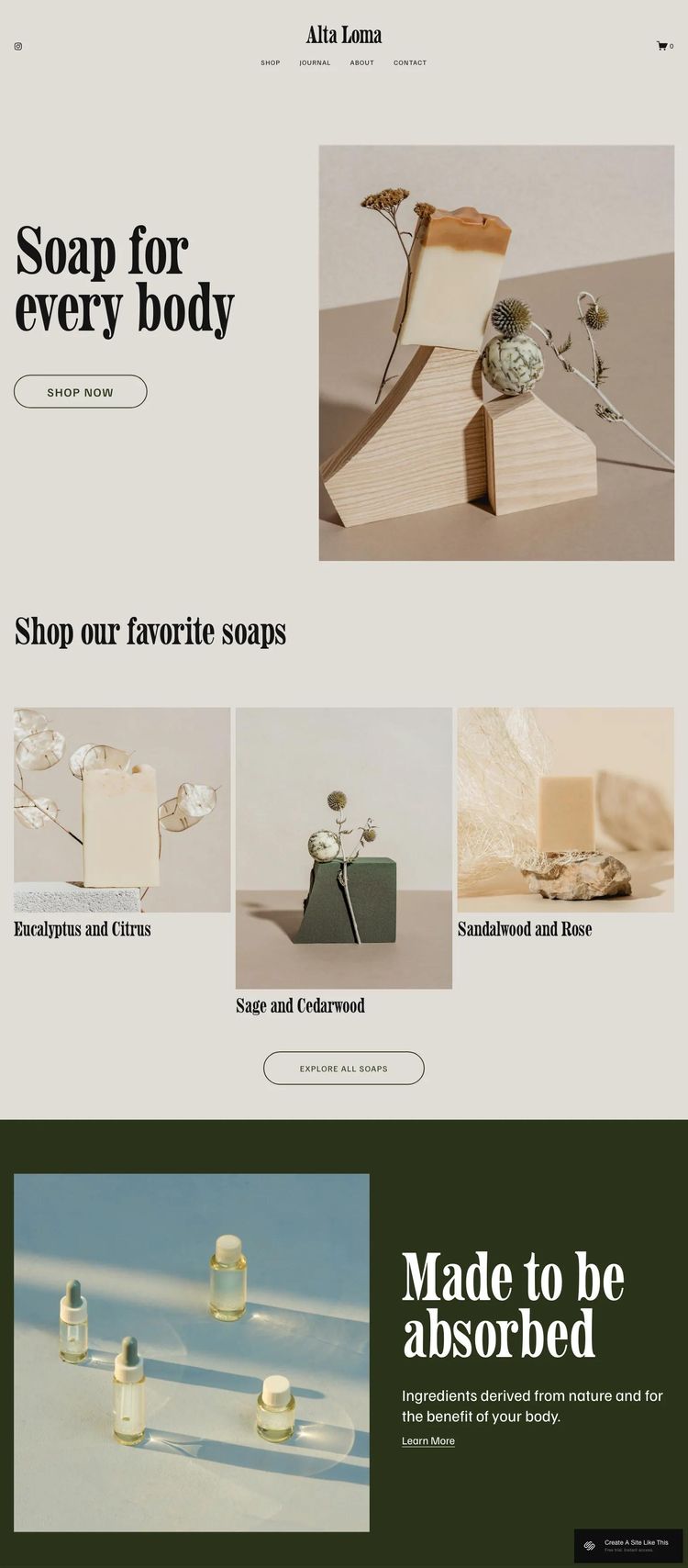 Screenshot 1 of Altaloma Template