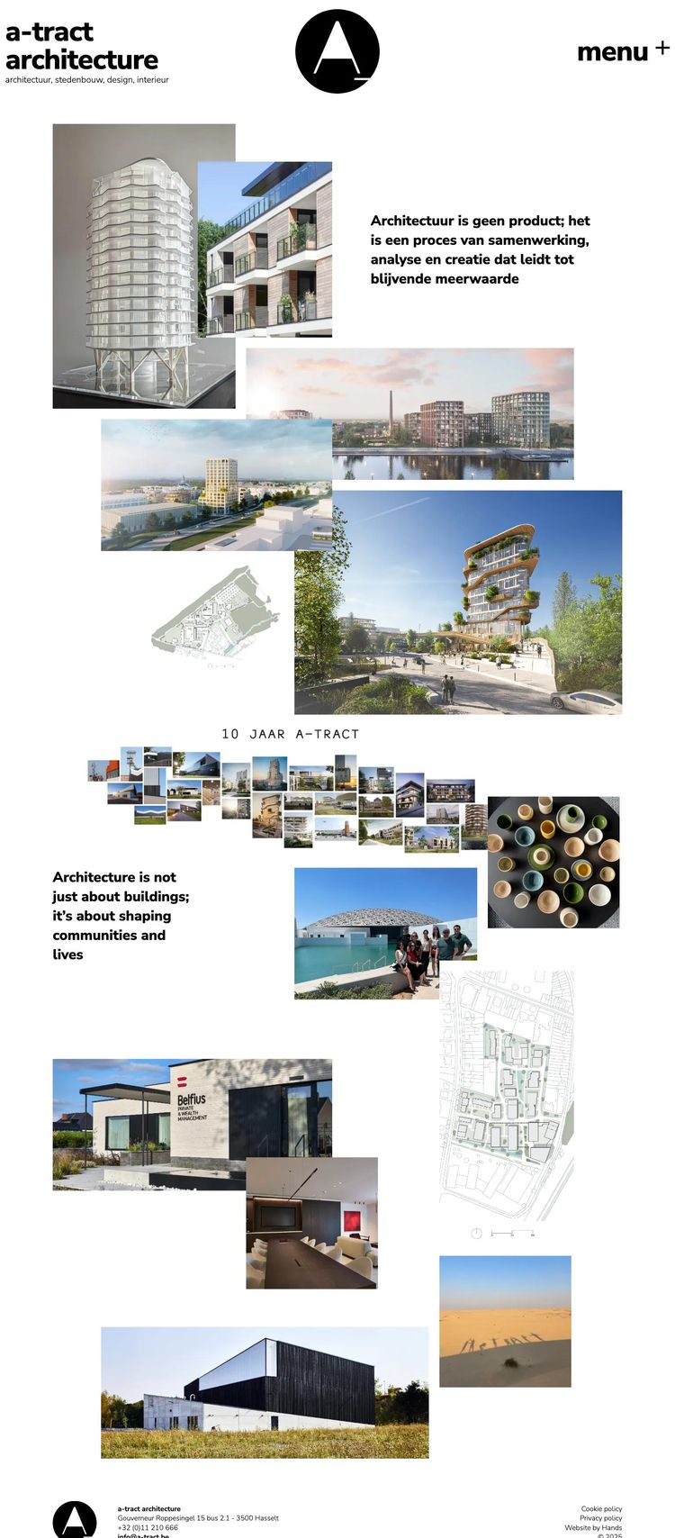 Screenshot 2 of a-tract architecture (Example WordPress Architect Website)
