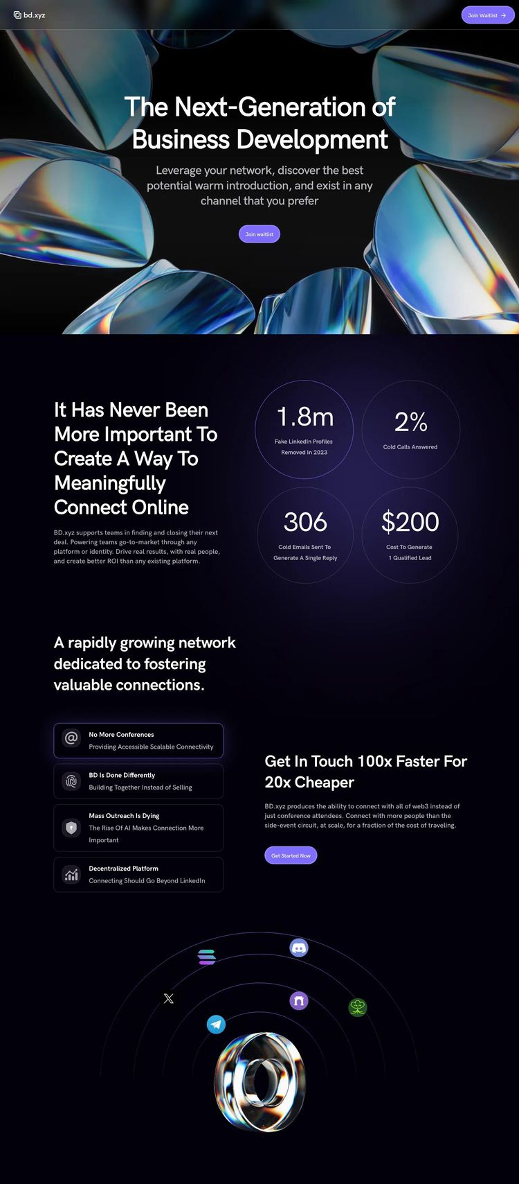 Screenshot 2 of BD (Example Framer Business Consultant Website)