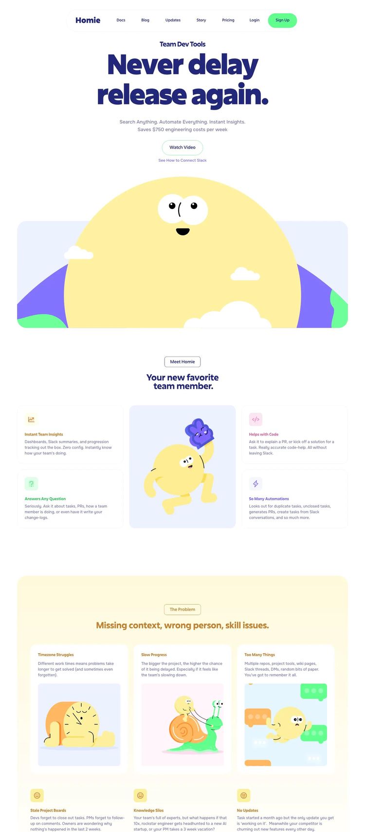 Screenshot 2 of Homie (Example Framer Productivity and Collaboration Website)