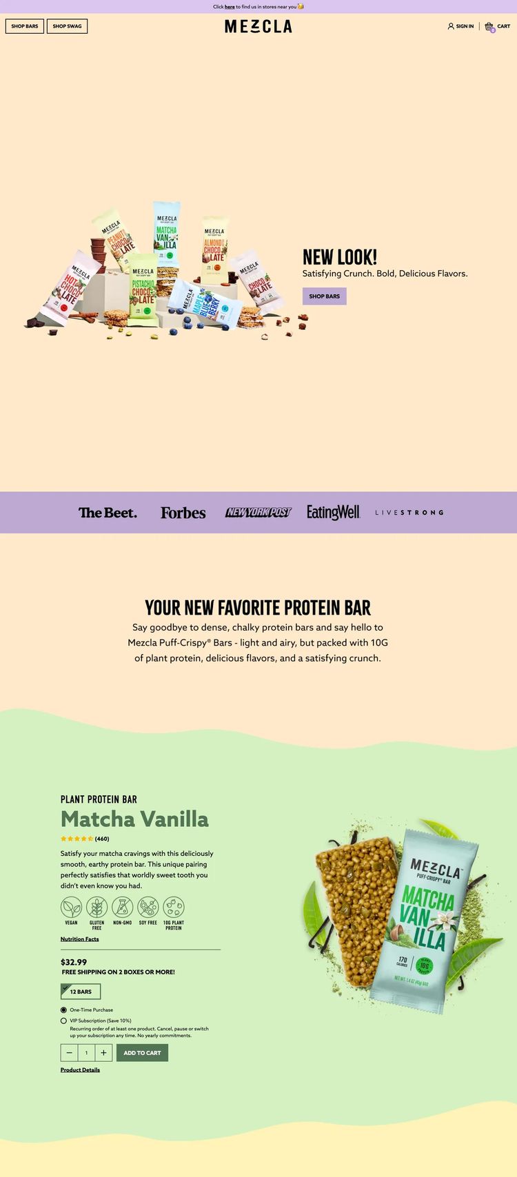 Screenshot 1 of Mezcla (Example Shopify Food and Beverage Website)