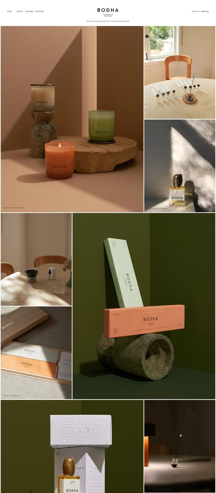 Screenshot 2 of Bodha (Example Squarespace Beauty Products Website)