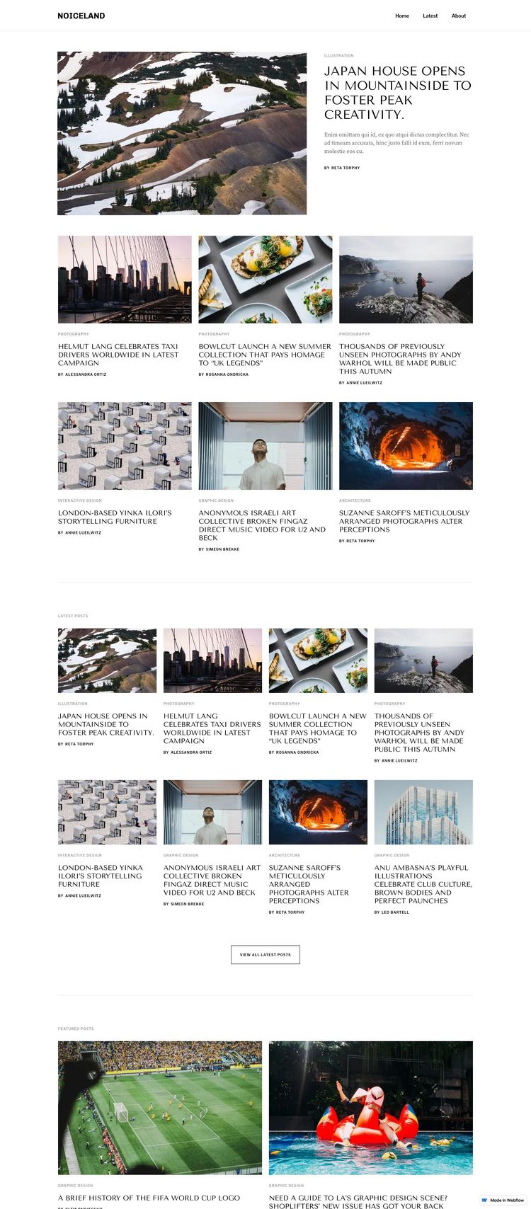 Screenshot 1 of Notable Template
