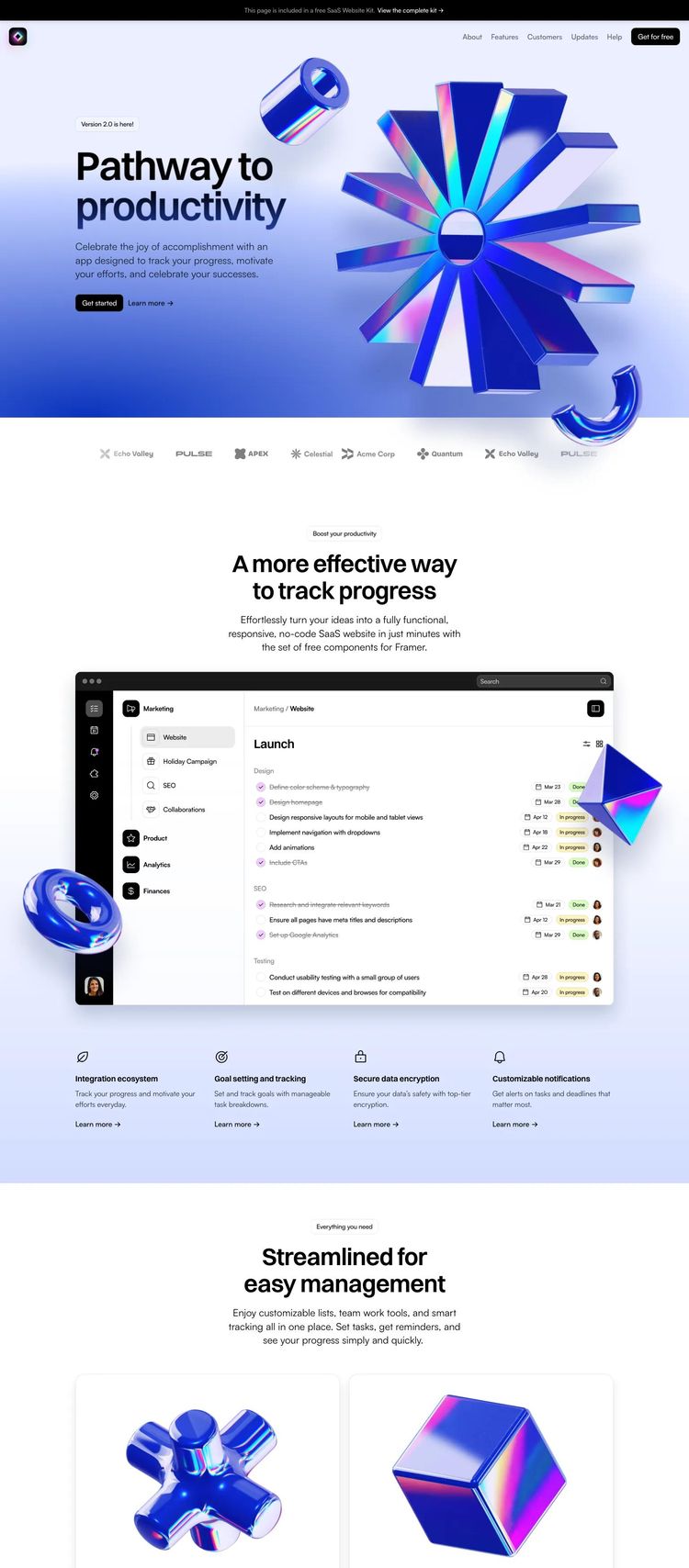Screenshot 1 of Blocks Template