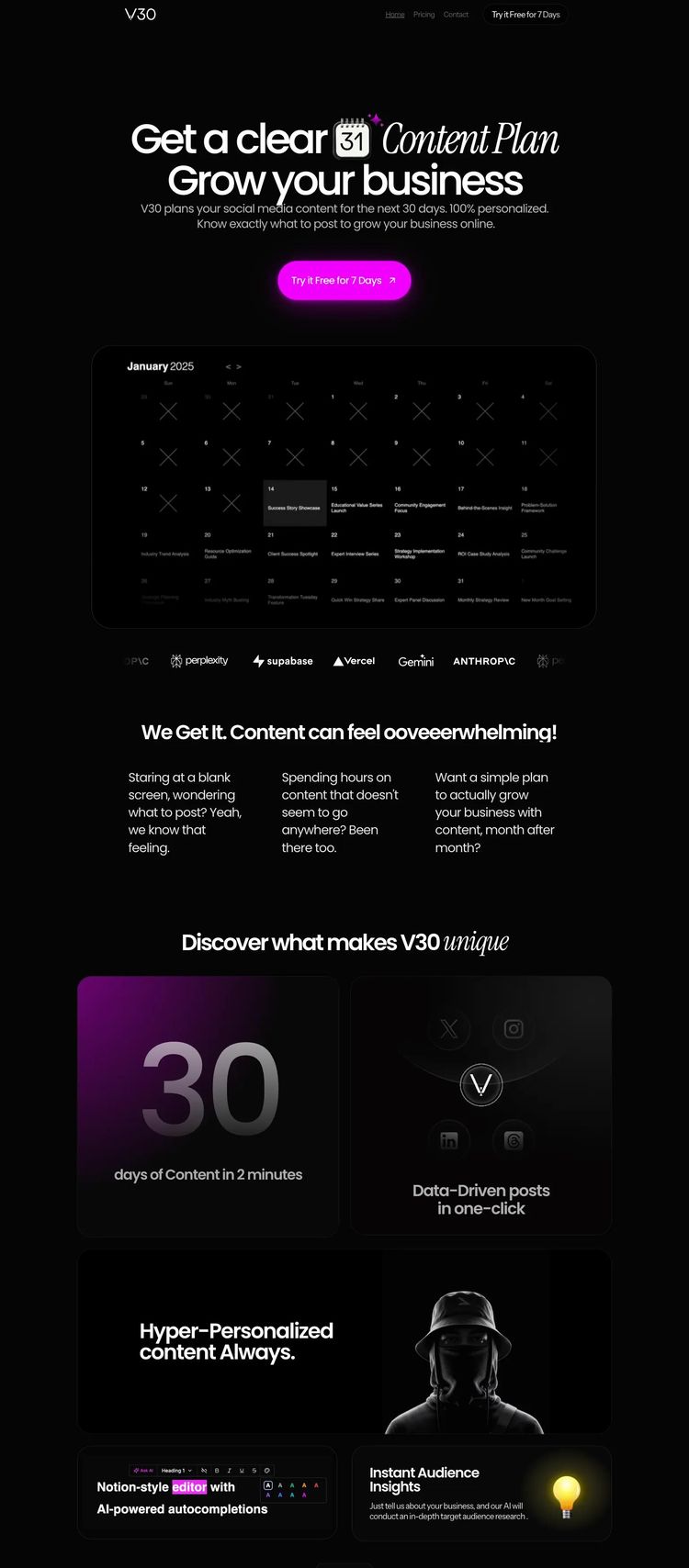 Screenshot 2 of V30 (Example Framer Business Consultant Website)