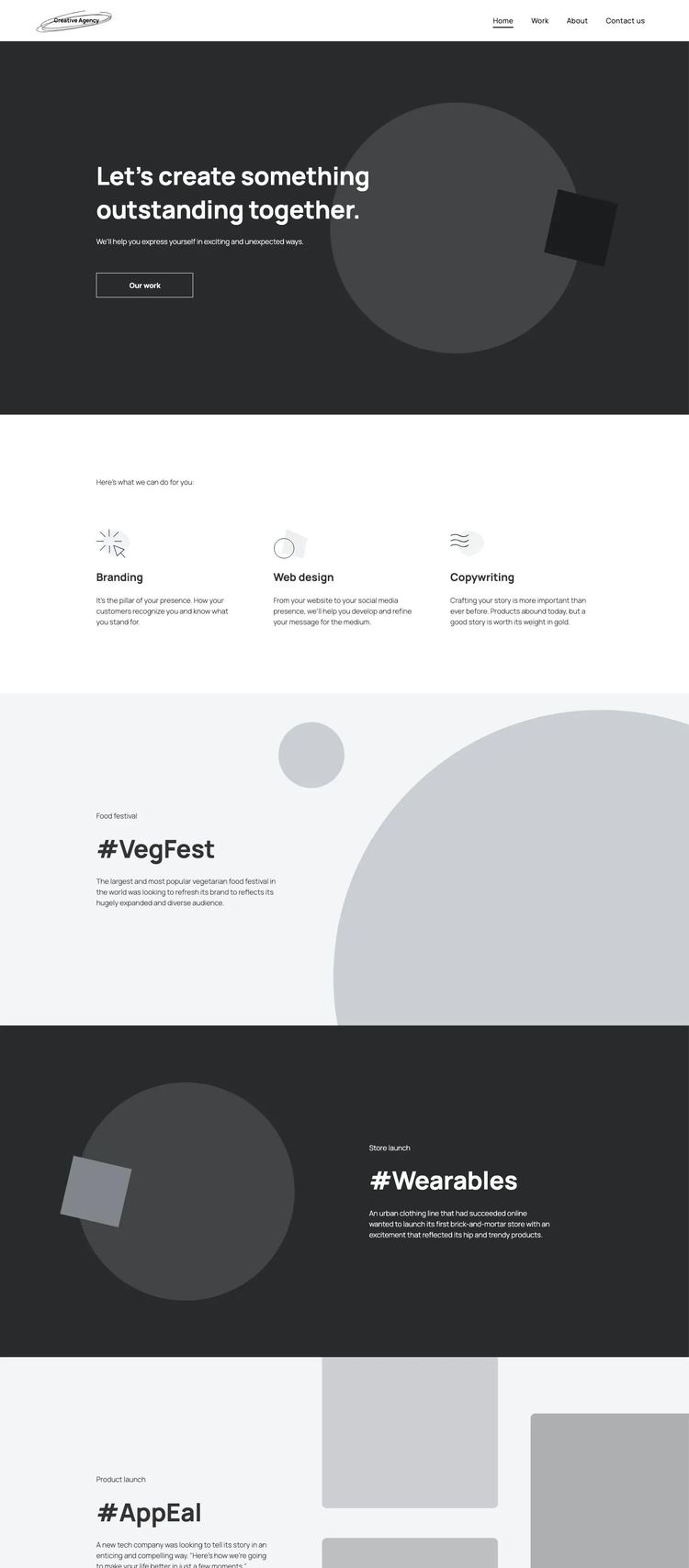 Screenshot 1 of Blank Agency Template