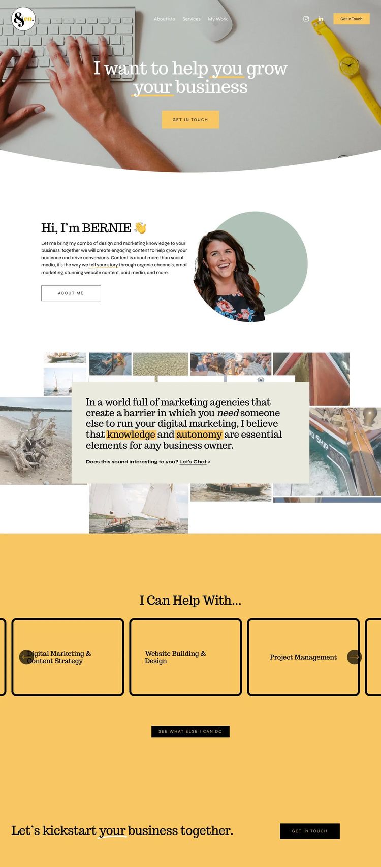 Screenshot 2 of BOLD (Example Squarespace Marketing Agency Website)