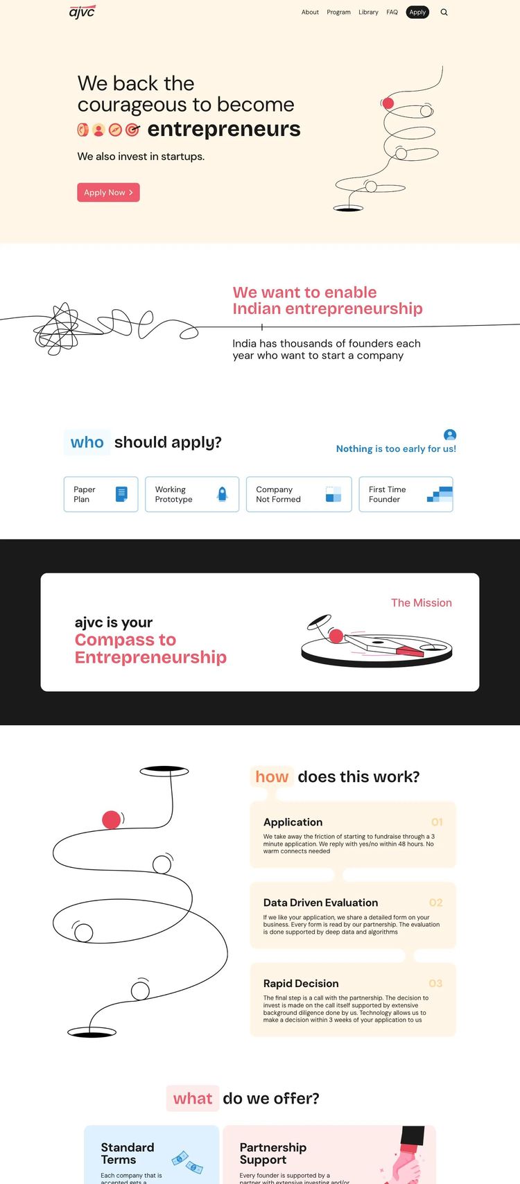 Screenshot 2 of A Junior VC (Example Framer Business Consultant Website)