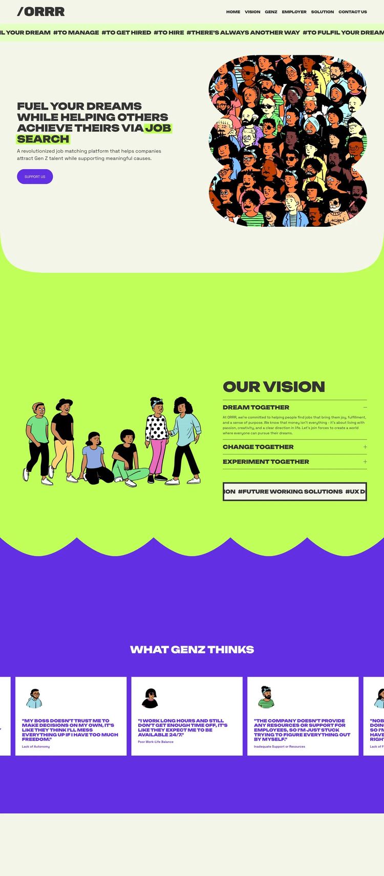 Screenshot 2 of ORRR (Example Squarespace Business Consultant Website)