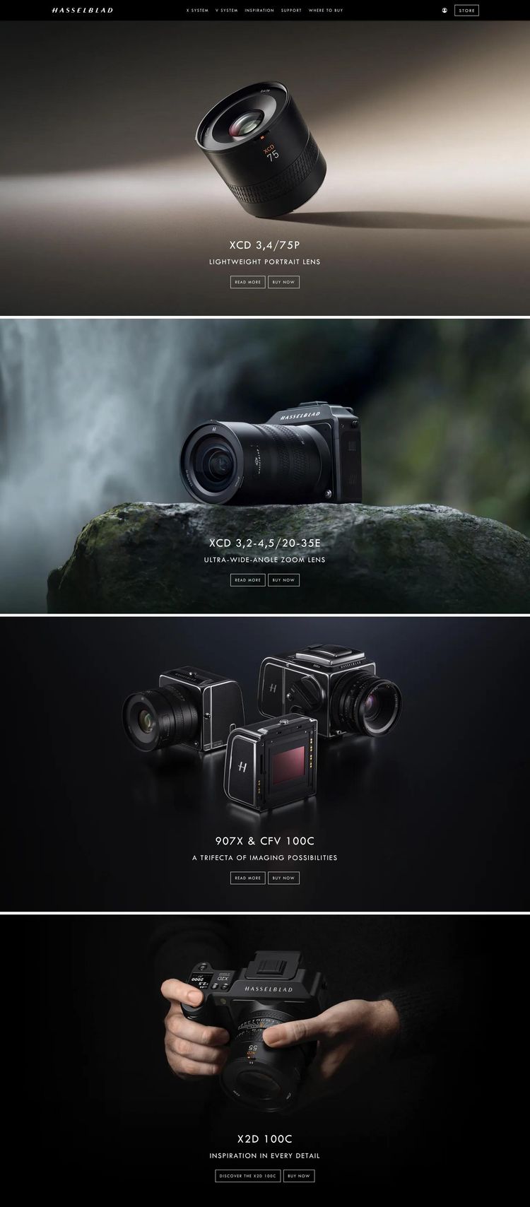 Screenshot 2 of Hasselblad (Example Gatsby Photography Website)