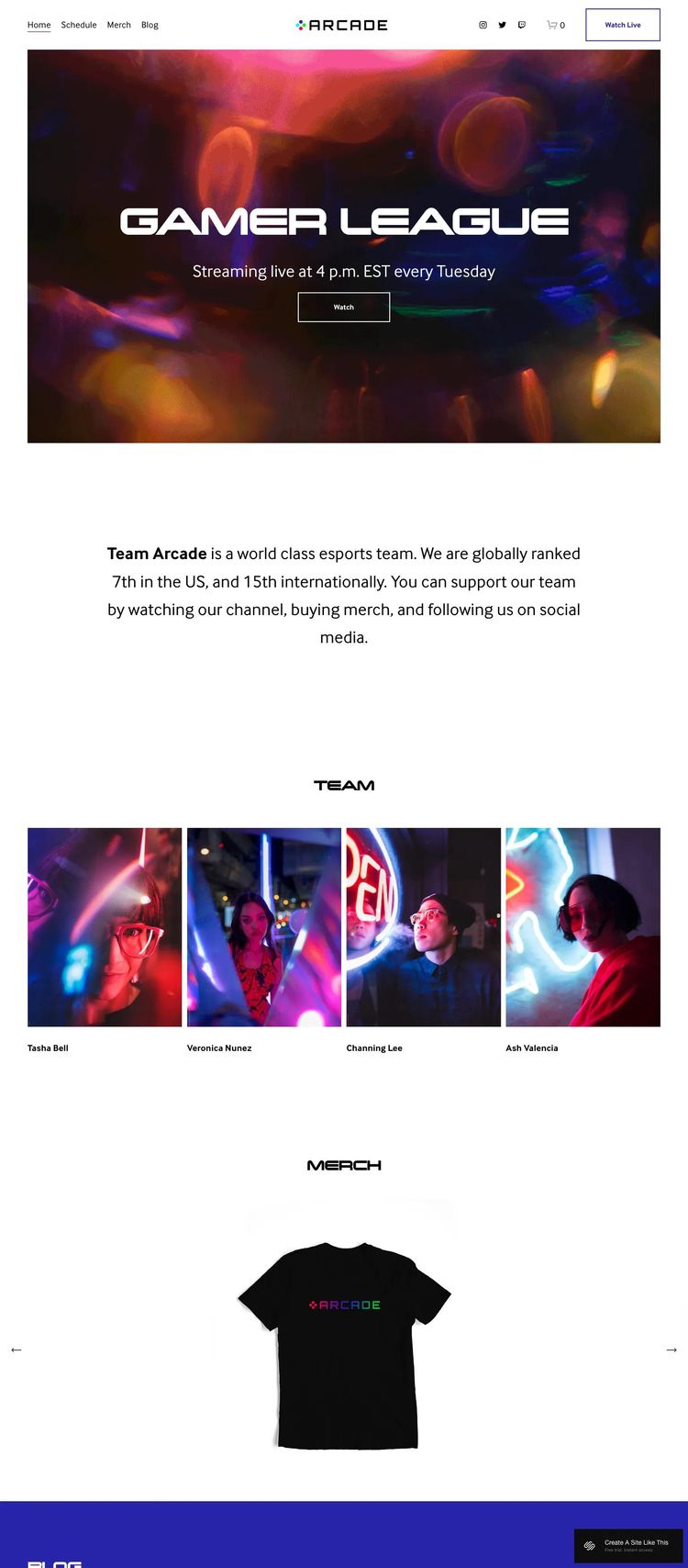 Screenshot 1 of Arcade Template