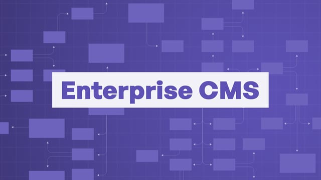 "Enterprise CMS" with collections pointing to each other as references