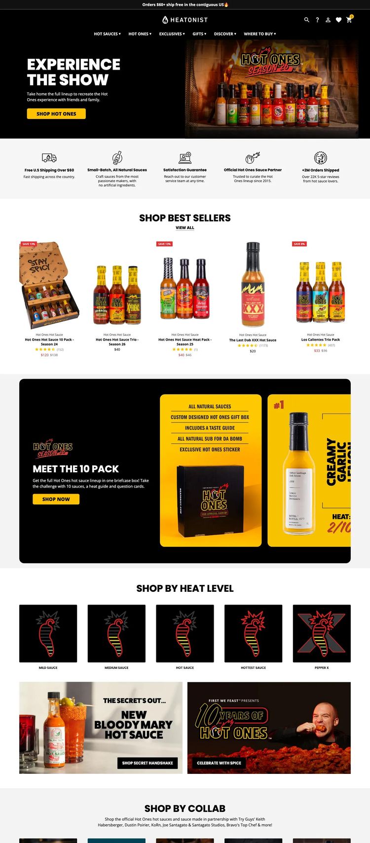 Screenshot 2 of Heatonist (Example Shopify Food and Beverage Website)