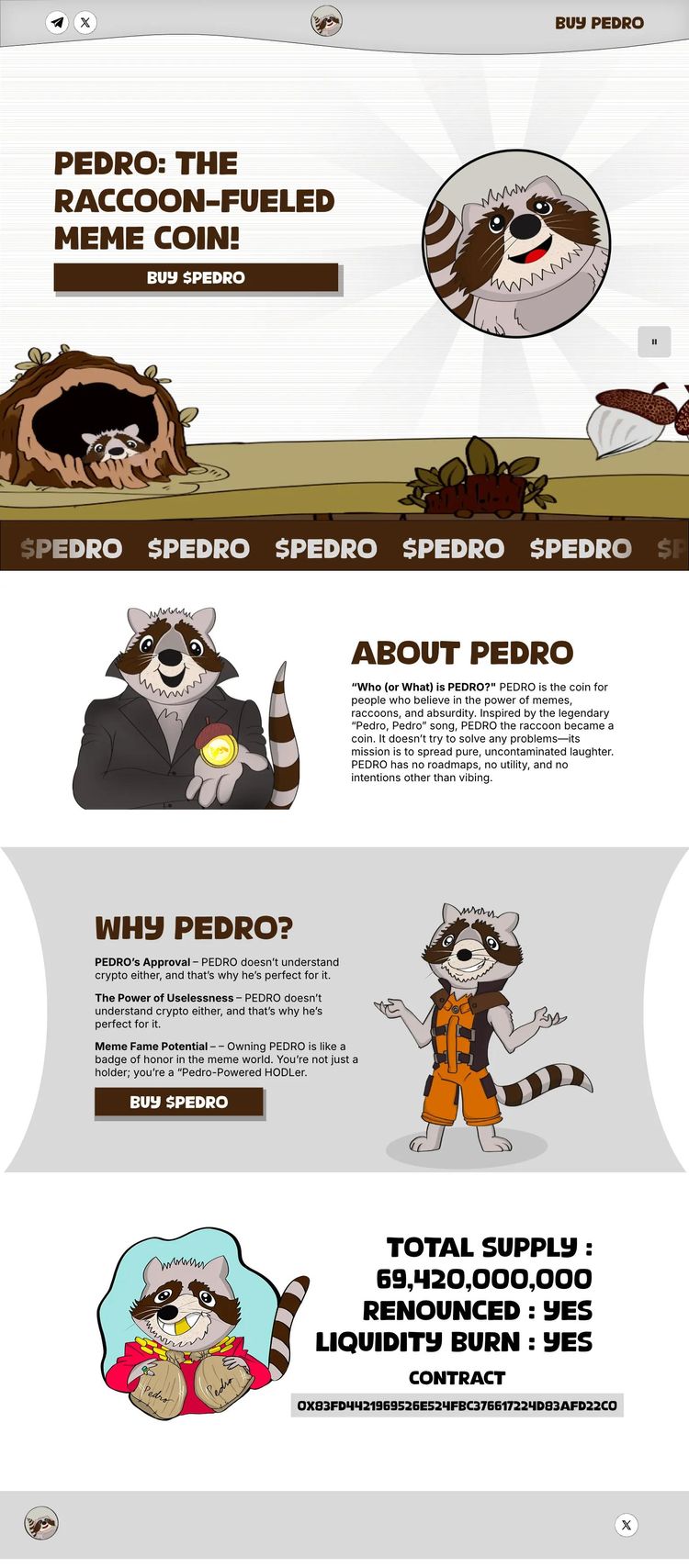 Screenshot 2 of PEDRO (Example Framer Ecommerce (General) Website)