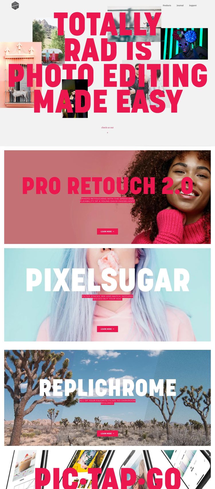 Screenshot 2 of Totally Rad (Example Squarespace Photography Website)