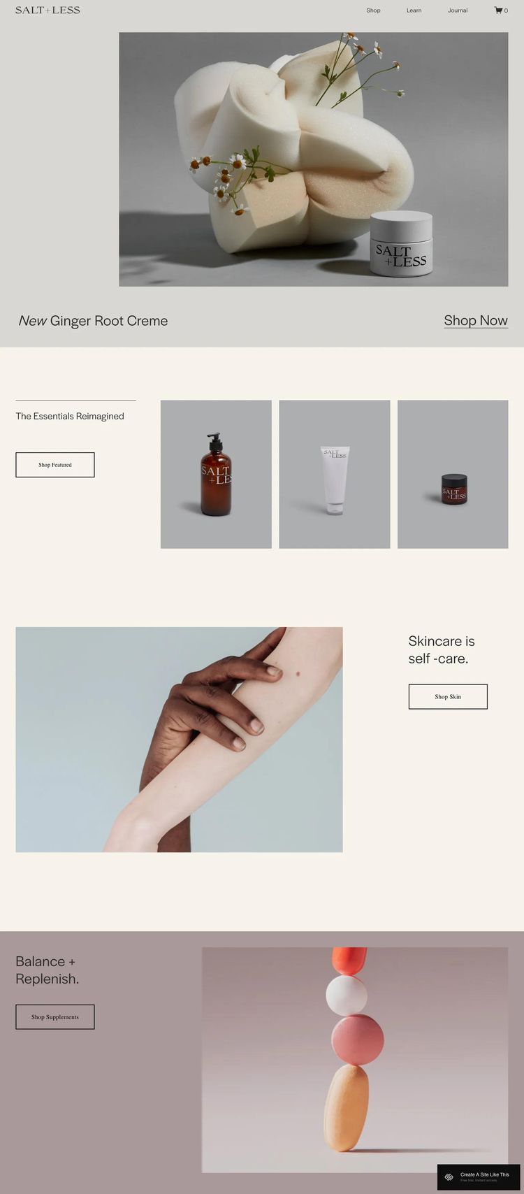Screenshot 1 of Saltless Template