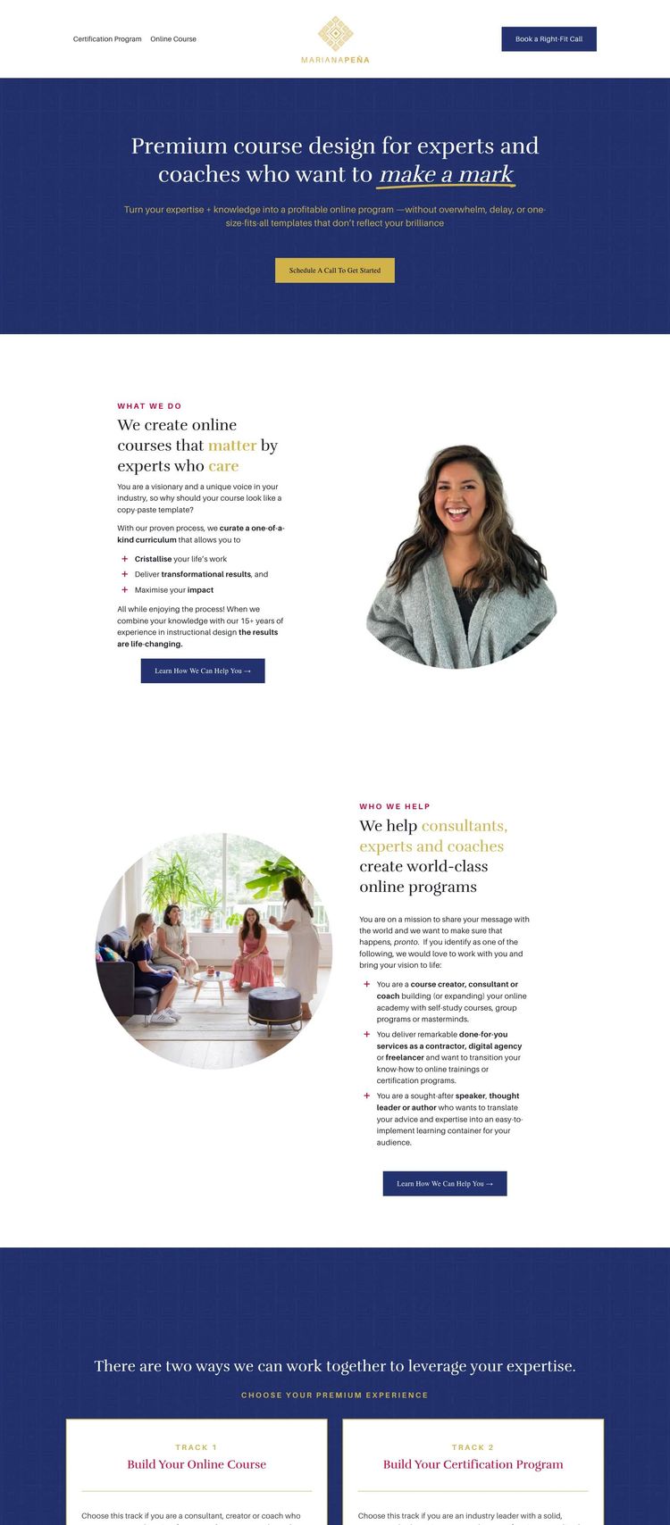 Screenshot 2 of My Premium Course (Example Squarespace Online Course Creator Website)