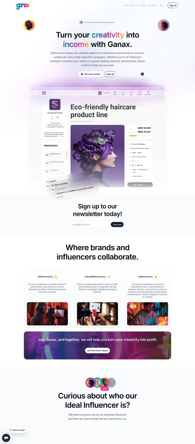 Screenshot 2 of Ganax (Example Framer Marketing Agency Website)