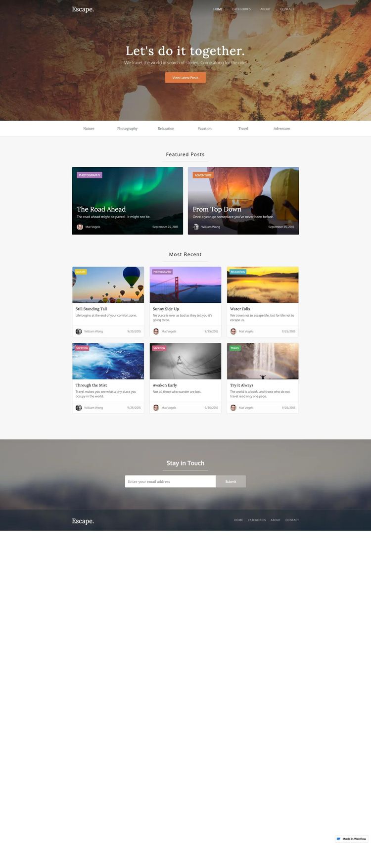 Screenshot 1 of Escape Template