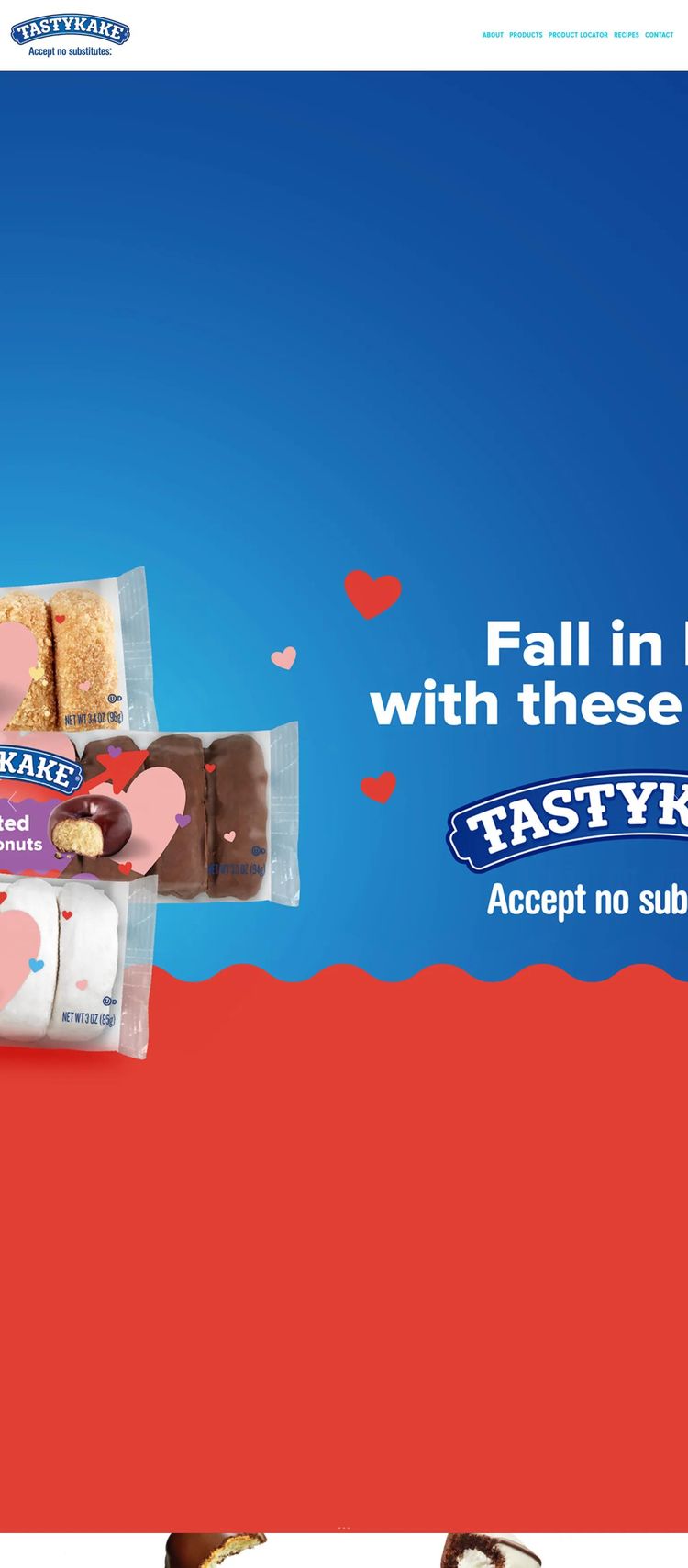 Screenshot 2 of Tastykake (Example Squarespace Food and Beverage Website)