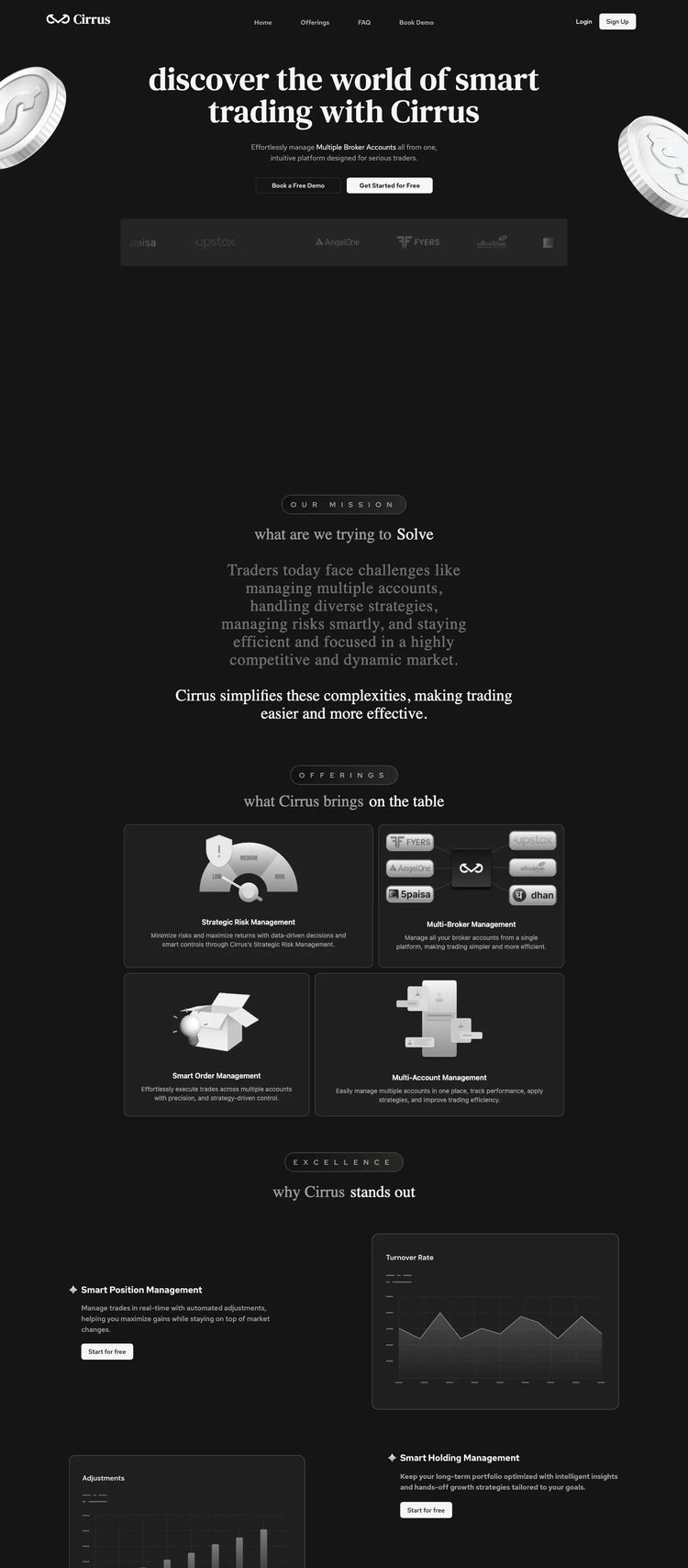 Screenshot 2 of Cirrus (Example Svelte Software Development Website)