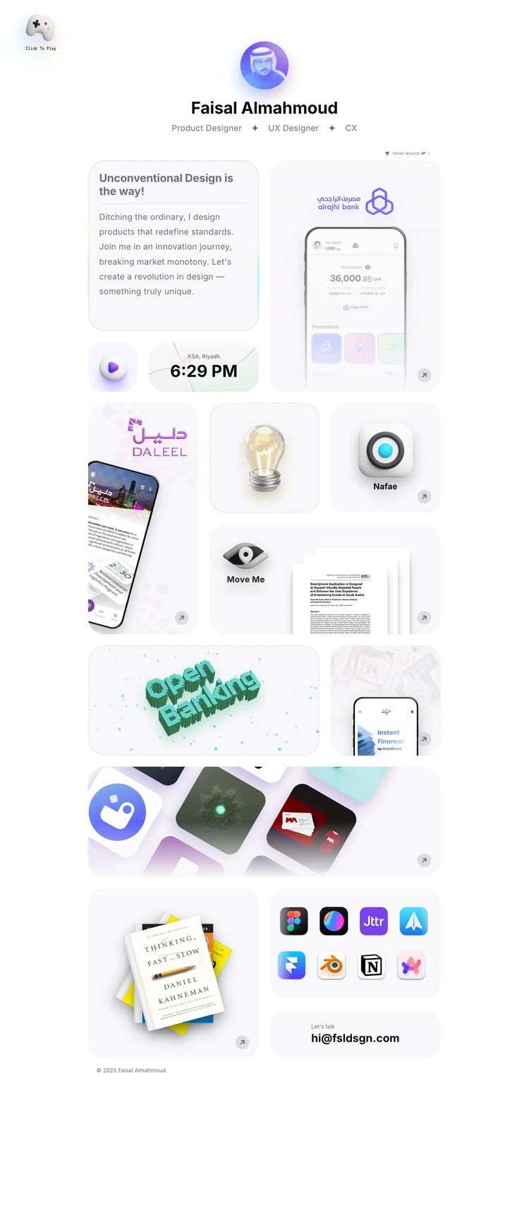 Screenshot 2 of Faisal Almahmoud (Example Framer Design Agency/Studio Website)