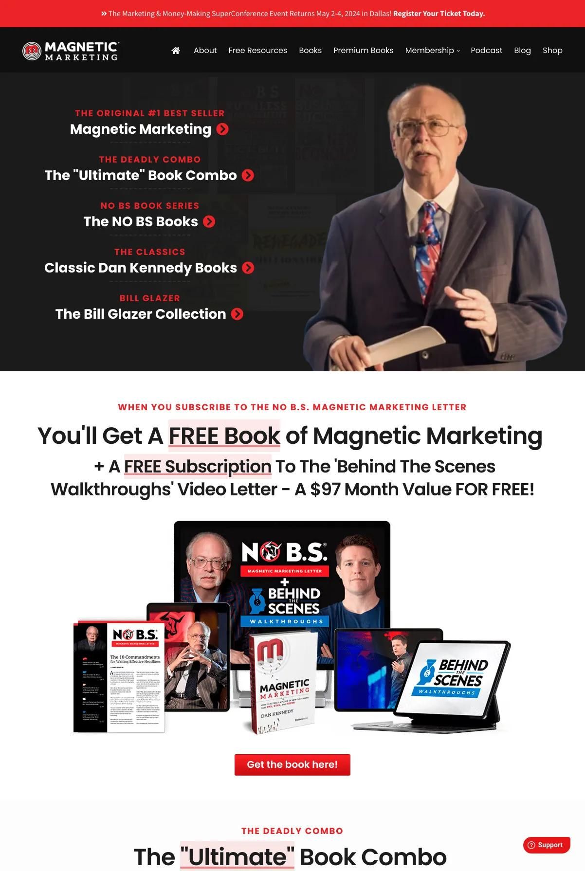 Screenshot 3 of Magnetic Marketing (Example ClickFunnels 2.0 Website)