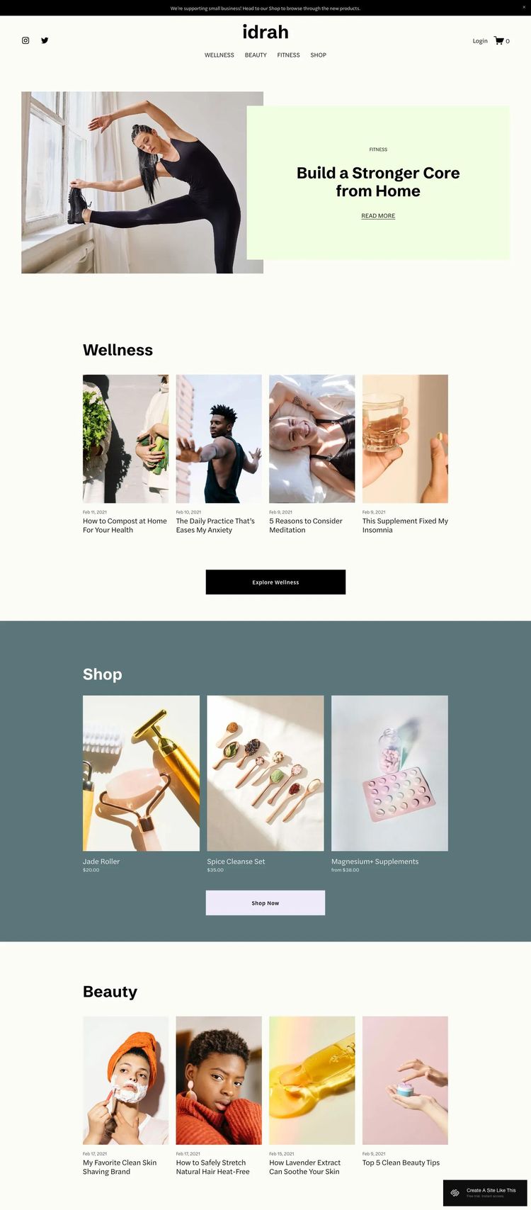 Screenshot 1 of Idrah Template