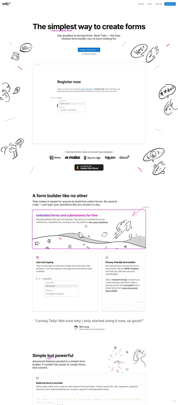 Screenshot 2 of Tally (Example Next.js Productivity and Collaboration Website)