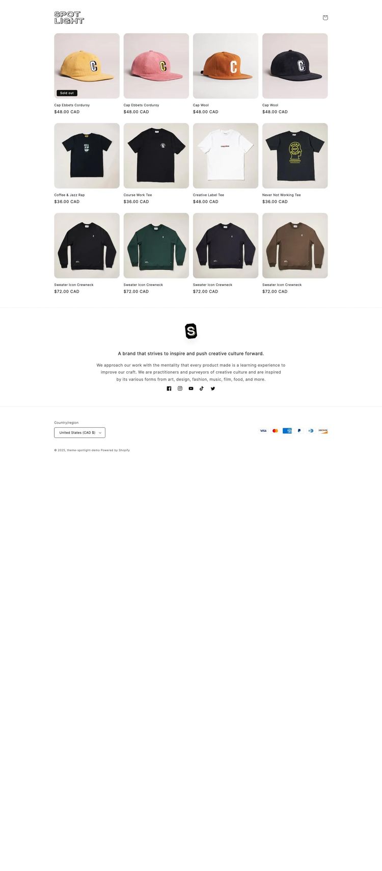 Screenshot 1 of Spotlight Template