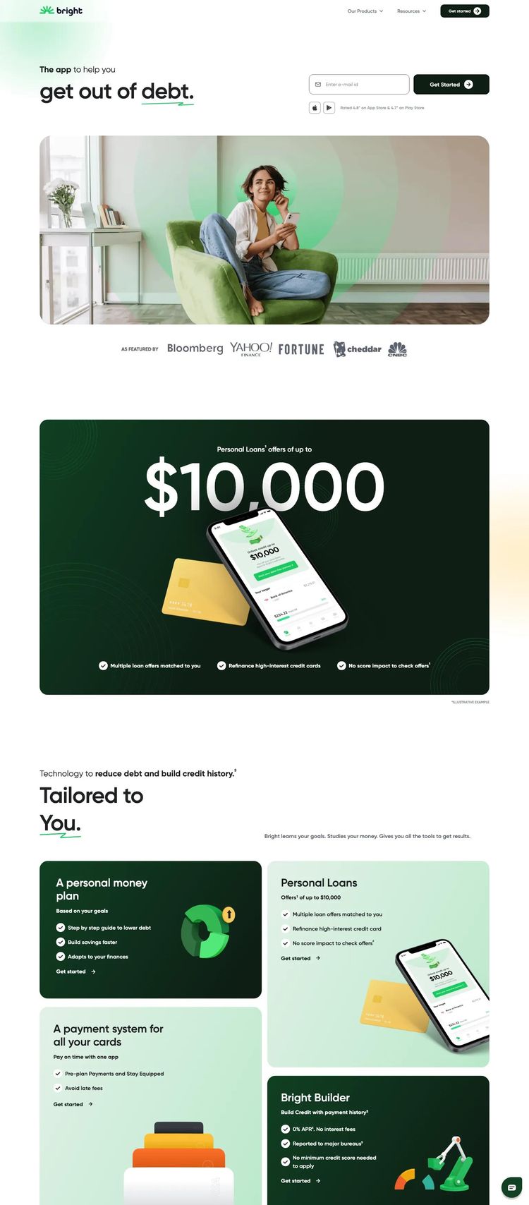 Screenshot 2 of Bright (Example Webflow Financial Advisor Website)
