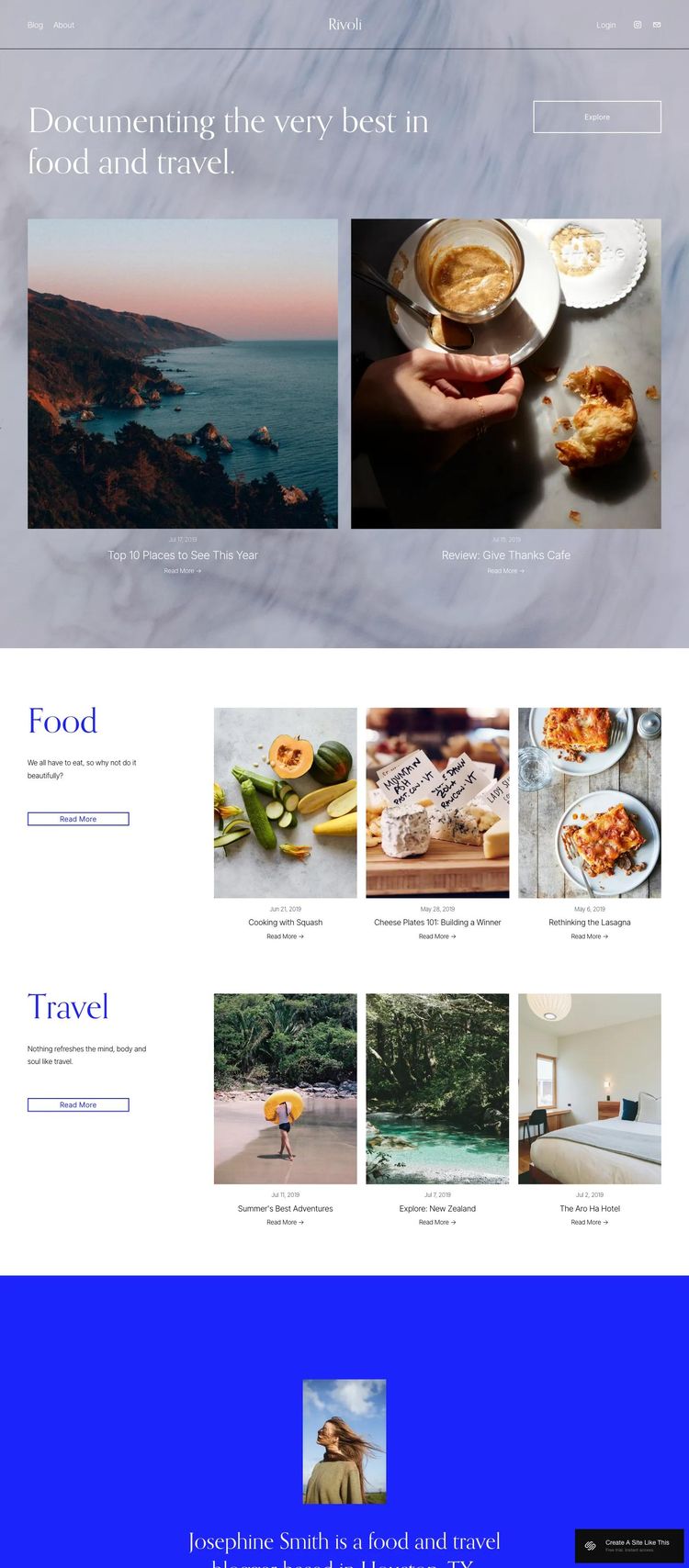 Screenshot 1 of Rivoli Template