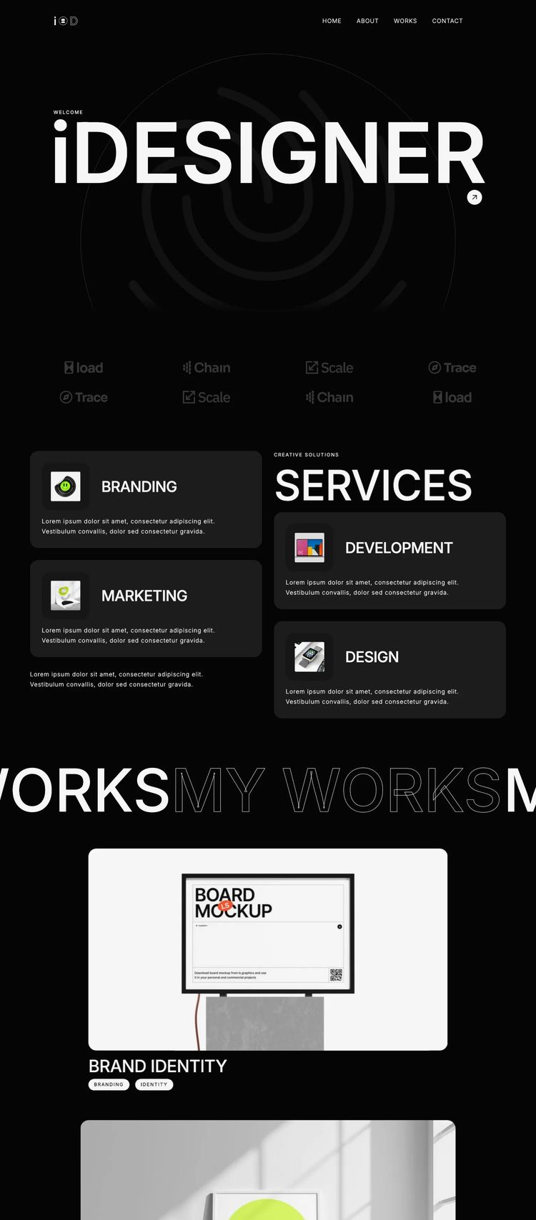 Screenshot 1 of iDesigner Lite Template