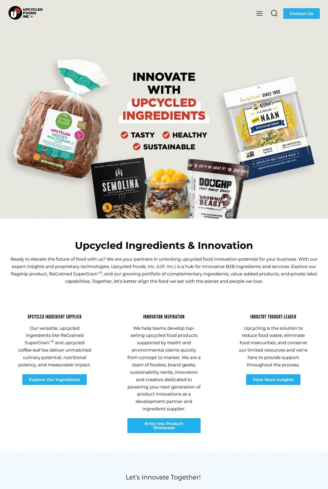 Screenshot 1 of ReGrained (Example Shopify Food and Beverage Website)