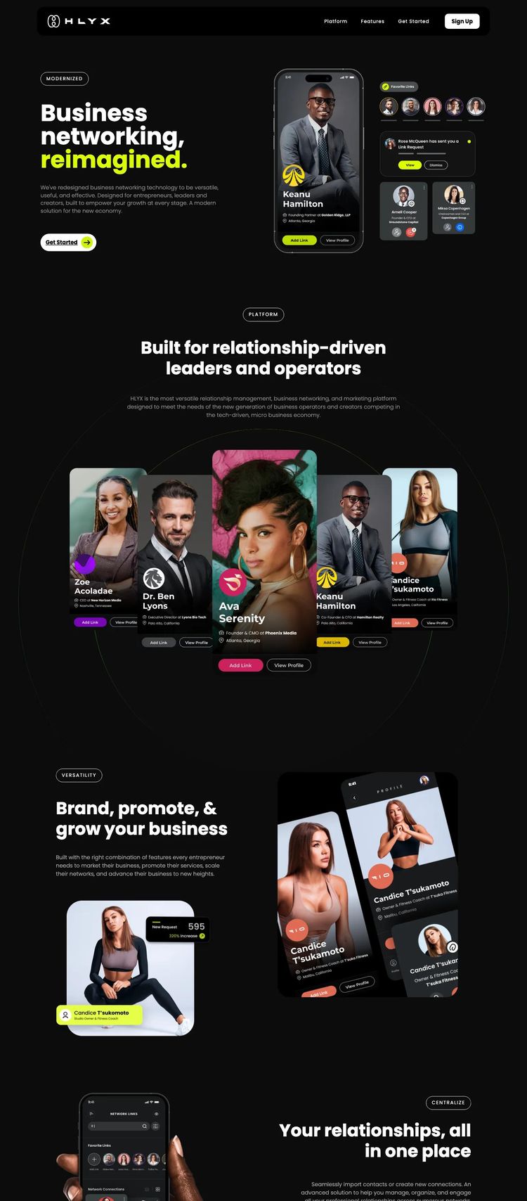 Screenshot 2 of HLYX (Example undefined Productivity and Collaboration Website)