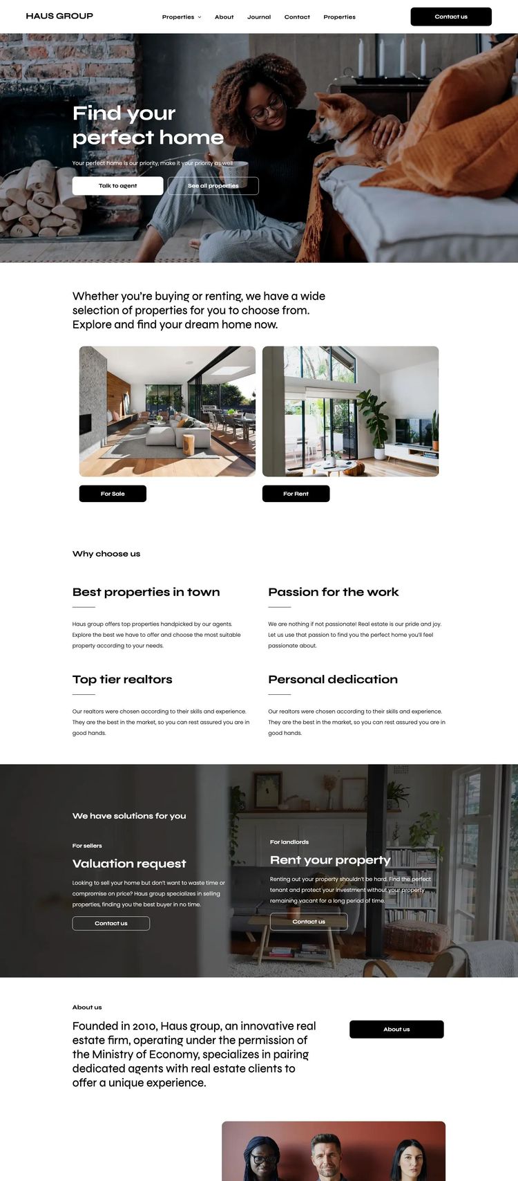 Screenshot 1 of Real Estate Agency Template