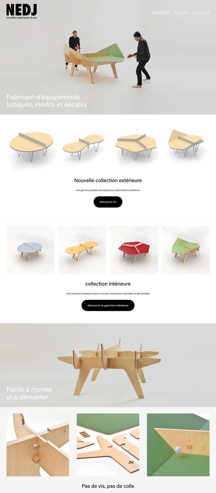 Screenshot 2 of NEDJ (Example Squarespace Furniture Website)