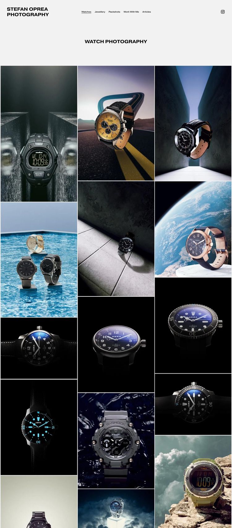 Screenshot 2 of Stefano Oprea (Example Squarespace Photography Website)