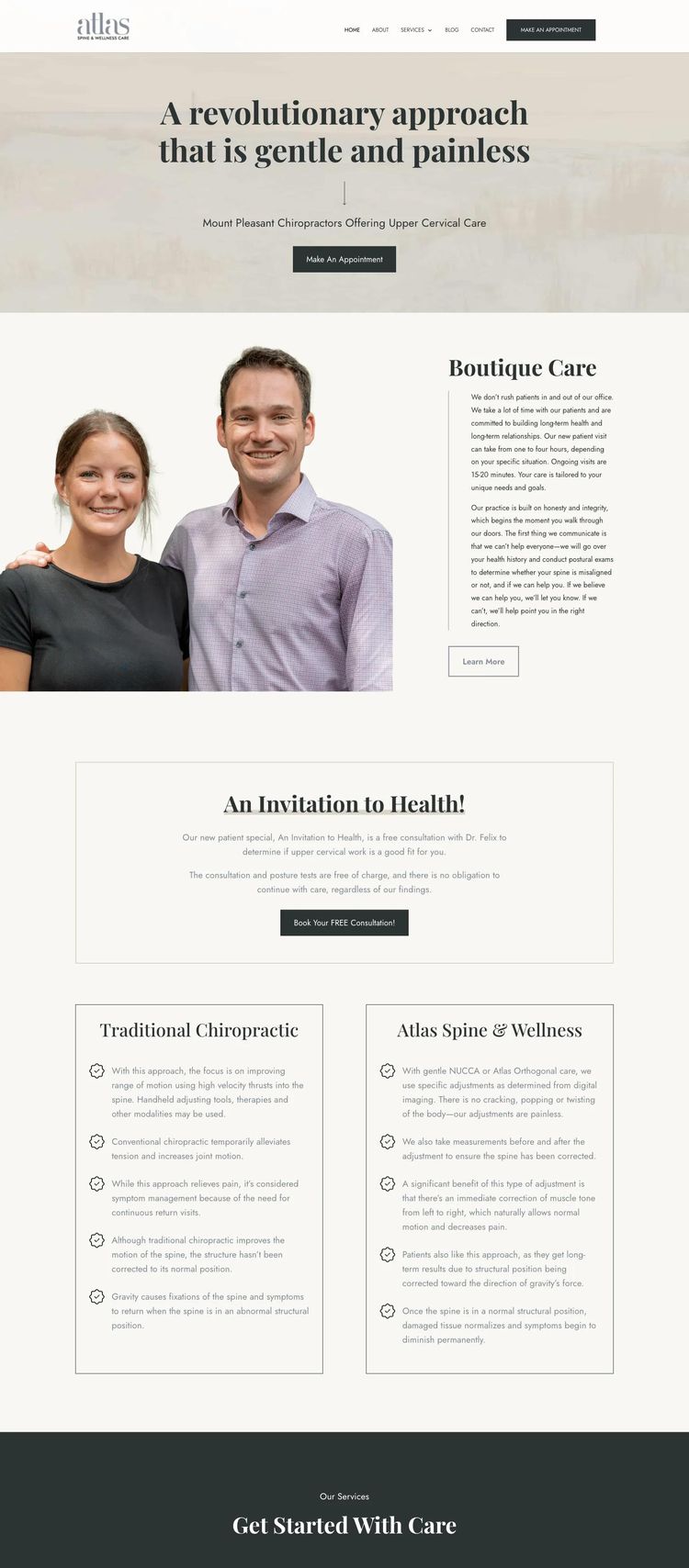 Screenshot 2 of Aospinal Care (Example WordPress Chiropractor Website)