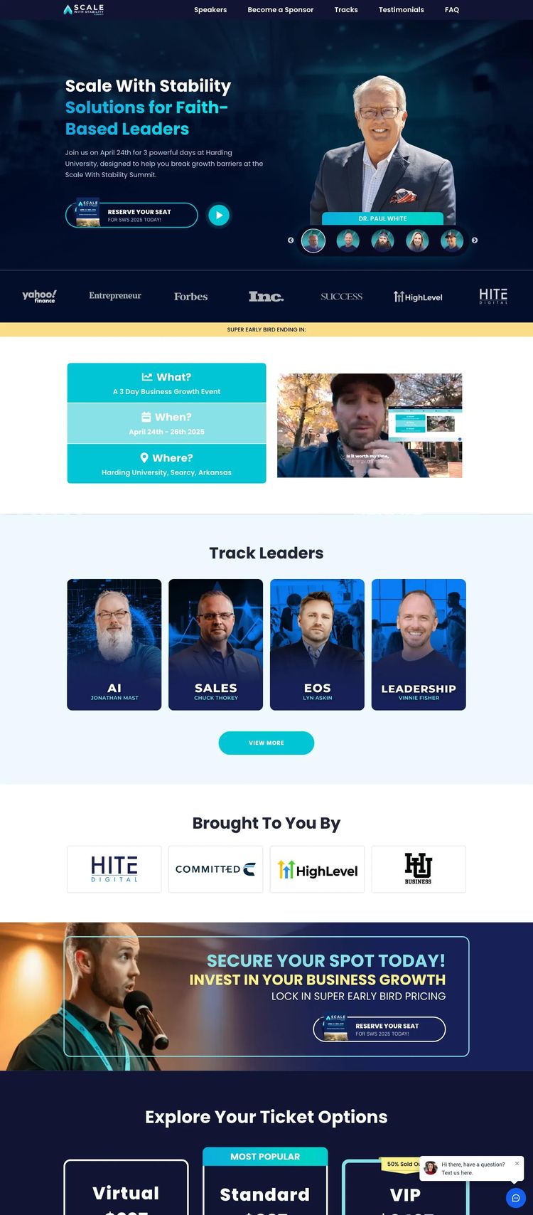 Screenshot 2 of Scale With Stability (Example Vue Conference Website)