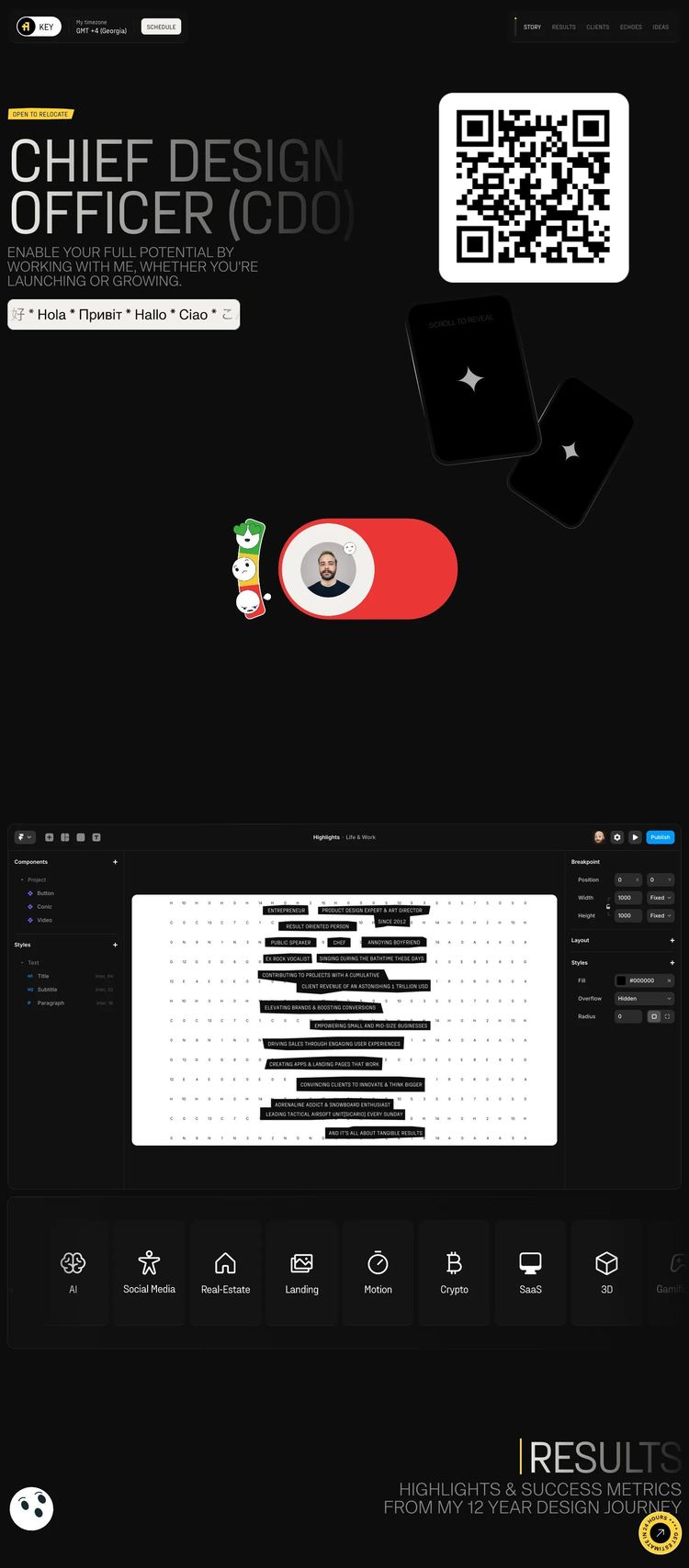 Screenshot 2 of Akey (Example Framer Business Consultant Website)