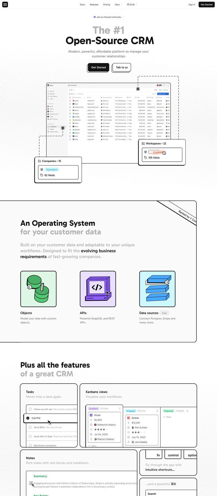 Screenshot 2 of Twenty (Example Framer Software Development Website)