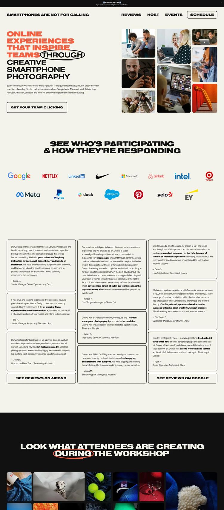 Screenshot 2 of Smartphones Are Not For Calling (Example Squarespace Online Course Creator Website)