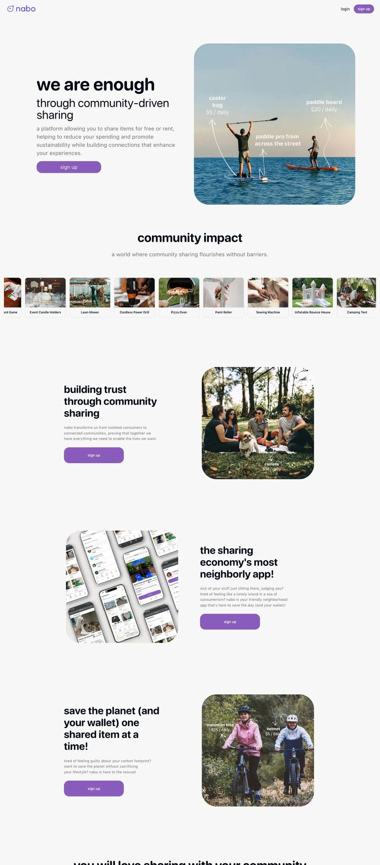 Screenshot 2 of nabo (Example undefined Ecommerce (General) Website)